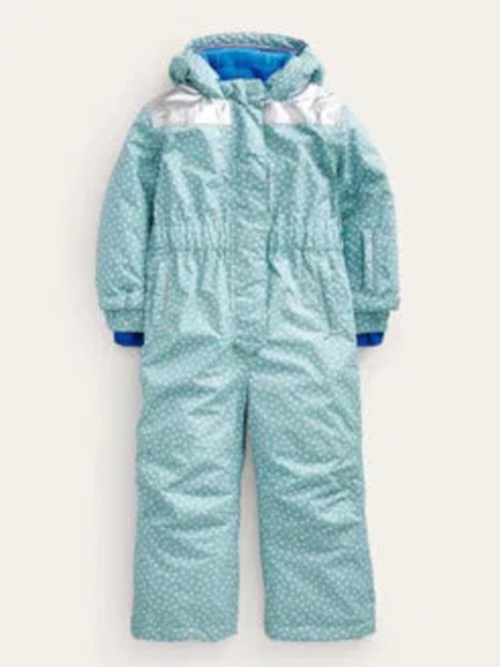 Mini Boden Star Print all-in-one ski suit snow suit jacket
